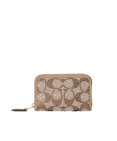 Coach Lao Hua Man Yin Zipper Wallet In Brown