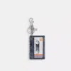 Coach Large Cassette Bag Charm In Multi