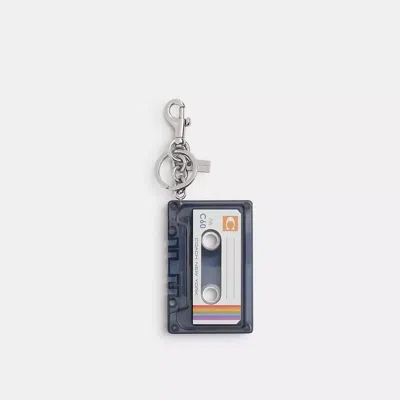Coach Large Cassette Bag Charm In Multi