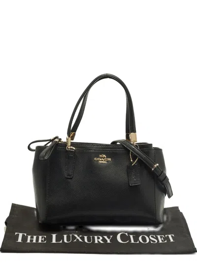 Pre-owned Coach Large Christie Satchel Bag In Black