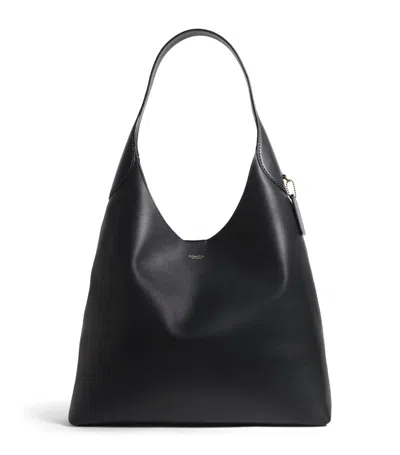 Coach Large Leather Brooklyn Shoulder Bag In Black