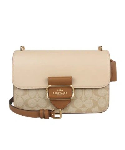 Coach Large Morgan Shoulder Bag In Nude