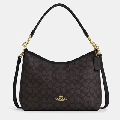 Pre-owned Coach Laurel Signature Canvas Black Monogram Handbag