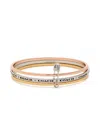 Coach Layered Tri-tone Bangle In Multi