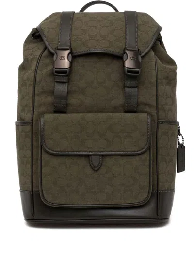 Coach League Backpack In Green