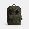 Coach League Flap Backpack In Signature Camo Print