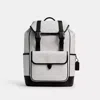 Coach League Flap Backpack In Signature Canvas