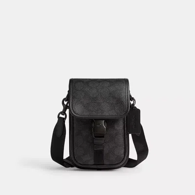 Coach League Handy Umhängetasche Aus Signature Canvas