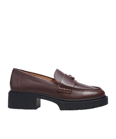 Coach Leah Loafer In Brown