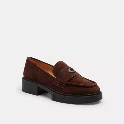 Coach Leah Loafer In Brown