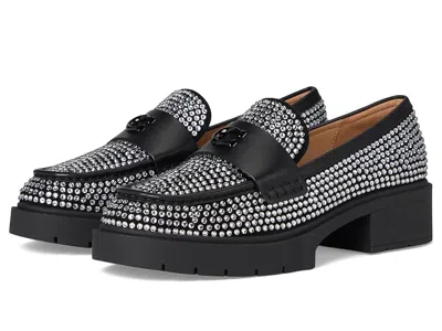 Coach Leah Loafer With Crystal In Black