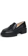 Coach Leah Loafers Leather/black In Black