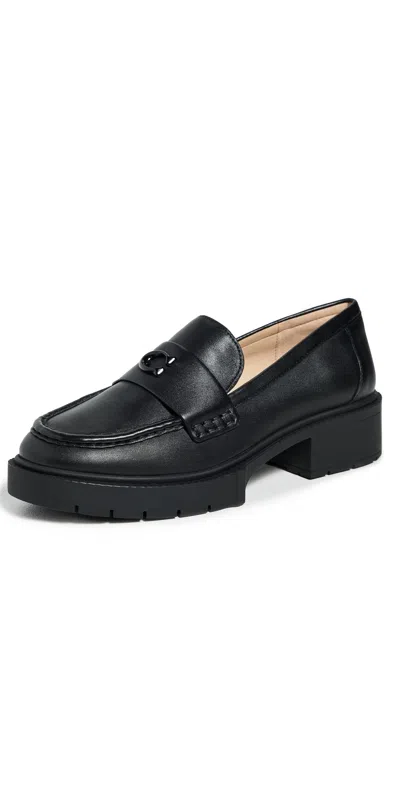 Coach Leah Loafers Leather/black