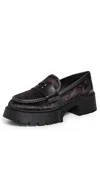Coach Leah Platform Leopard Print Loafers Dark Leopard In Multi