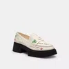 Coach Leah Platform Loafer With Sketch Print In White