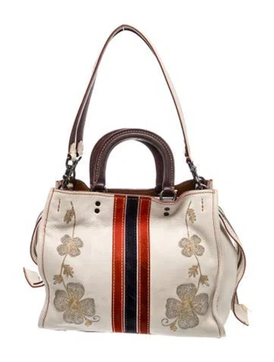 Pre-owned Coach Leather 1941 Rogue 31 In Neutral