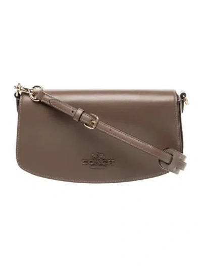 Pre-owned Coach Leather Andrea In Brown