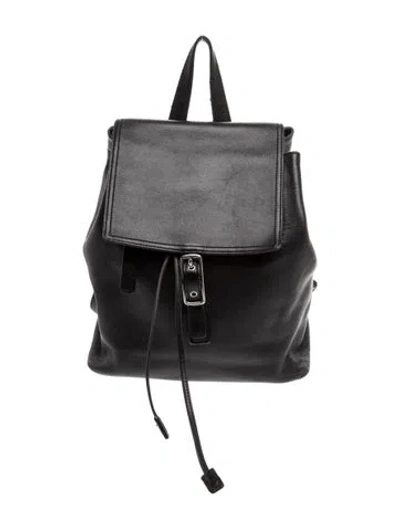 Pre-owned Coach Leather Backpack In Black