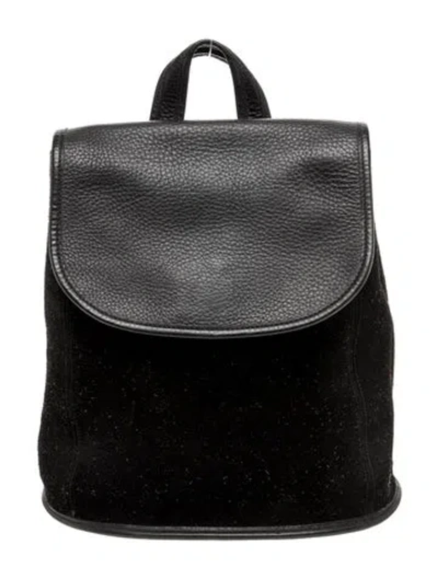 Pre-owned Coach Leather Backpack In Black