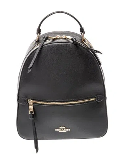 Pre-owned Coach Leather Backpack In Black