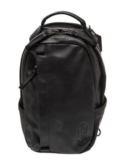Pre-owned Coach Leather Backpack In Black