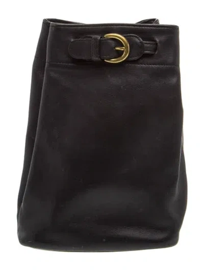 Pre-owned Coach Leather Backpack In Black