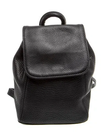 Pre-owned Coach Leather Backpack In Black