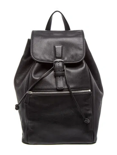 Pre-owned Coach Leather Backpack In Black