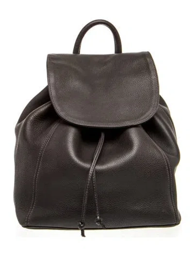 Pre-owned Coach Leather Backpack In Black