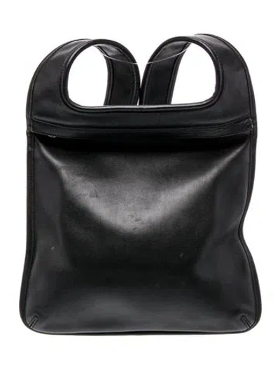 Pre-owned Coach Leather Backpack In Black