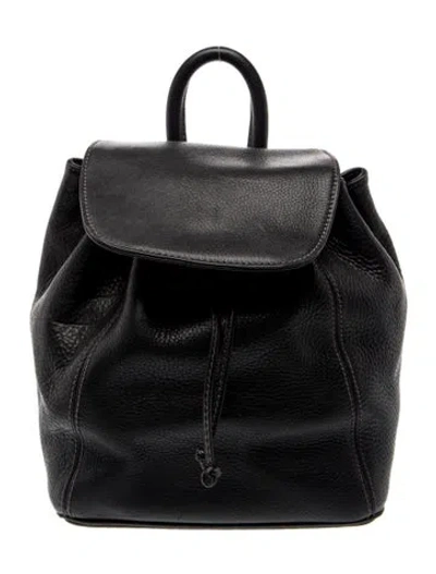 Pre-owned Coach Leather Backpack In Black