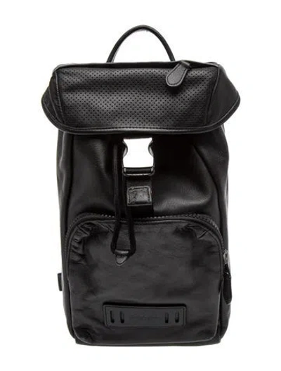 Pre-owned Coach Leather Backpack In Black
