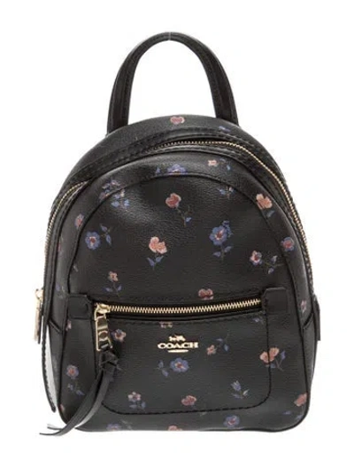 Pre-owned Coach Leather Backpack In Black