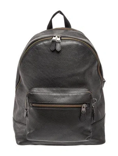 Pre-owned Coach Leather Backpack In Black