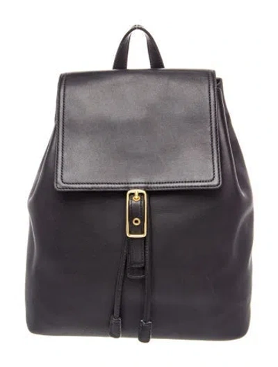 Pre-owned Coach Leather Backpack In Black