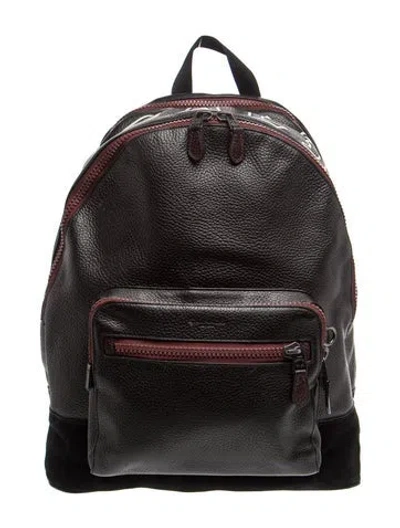 Pre-owned Coach Leather Backpack In Black