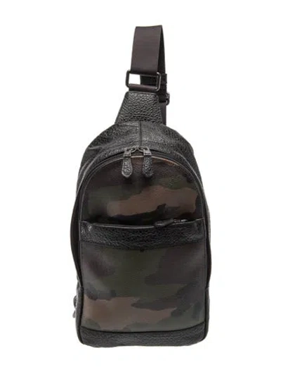 Pre-owned Coach Leather Backpack In Black