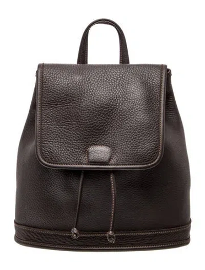 Pre-owned Coach Leather Backpack In Black