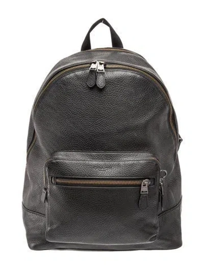 Pre-owned Coach Leather Backpack In Black