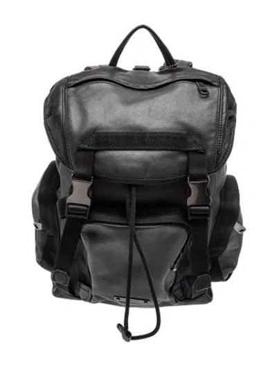 Pre-owned Coach Leather Backpack In Black