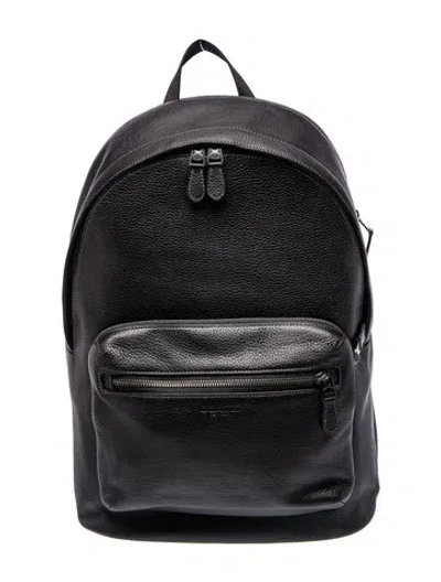 Pre-owned Coach Leather Backpack In Black