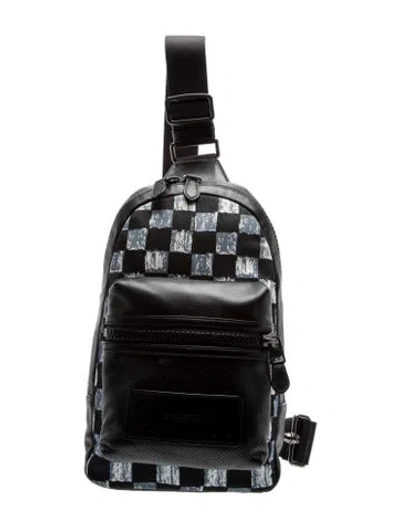 Pre-owned Coach Leather Backpack In Black