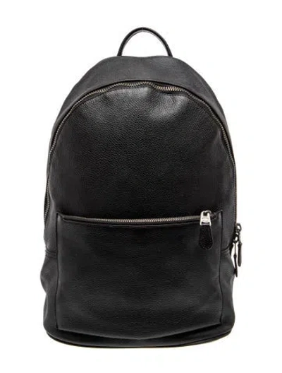 Pre-owned Coach Leather Backpack In Black