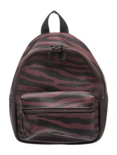 Pre-owned Coach Leather Backpack In Black