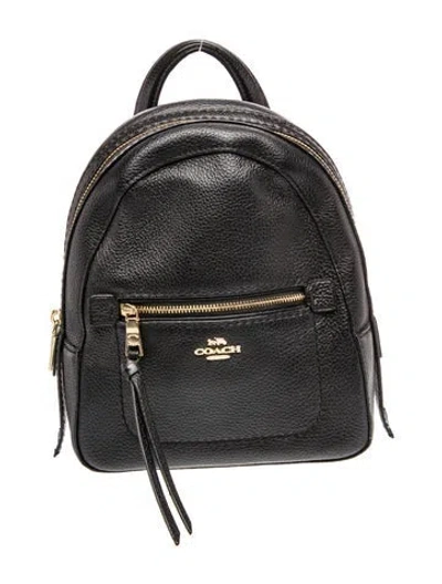 Pre-owned Coach Leather Backpack In Black