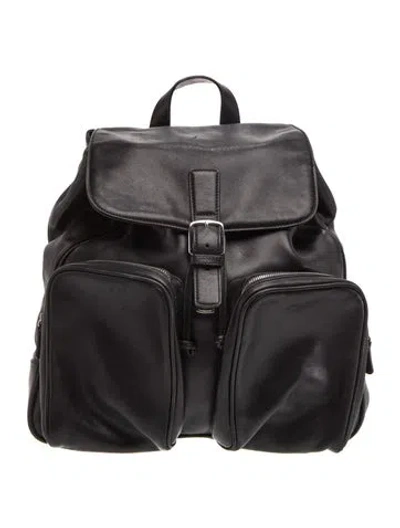 Pre-owned Coach Leather Backpack In Black