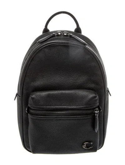 Pre-owned Coach Leather Backpack In Black