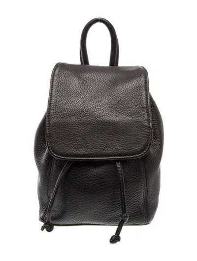 Pre-owned Coach Leather Backpack In Black