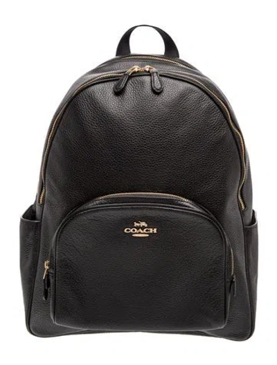 Pre-owned Coach Leather Backpack In Black/brown