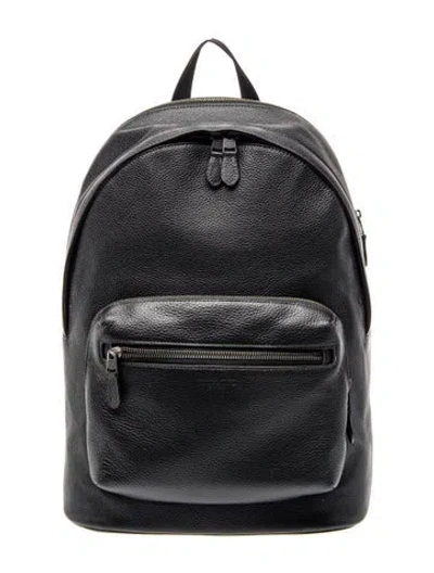 Pre-owned Coach Leather Backpack In Blue